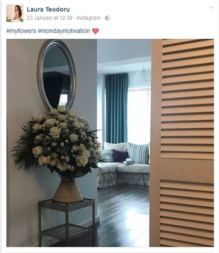 Laura Teodoru îi mulţumeşte discret noului iubit milionar, prin mesajele scrise pe Facebook.