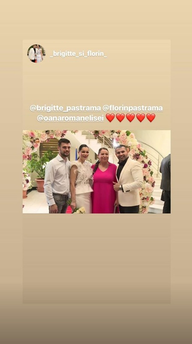Oana Roman, într-o rochie roz bombon la cununia civilă a lui Brigitte și a lui Florin Pastramă. Ce comentariu i-a lăsat o internaută