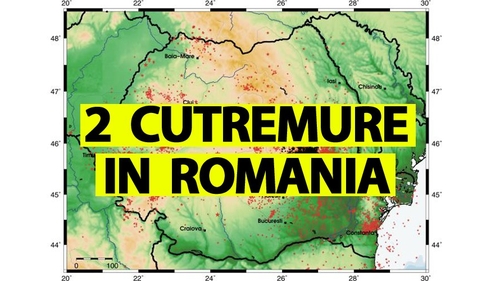 Au fost două cutremure mari în România, azi-noapte, la ora 3:39 și 5:38. Anunțul făcut de autorități