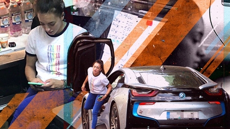 Super-olimpica României face ravagii prin București cu un I8 de 100 mii €!
