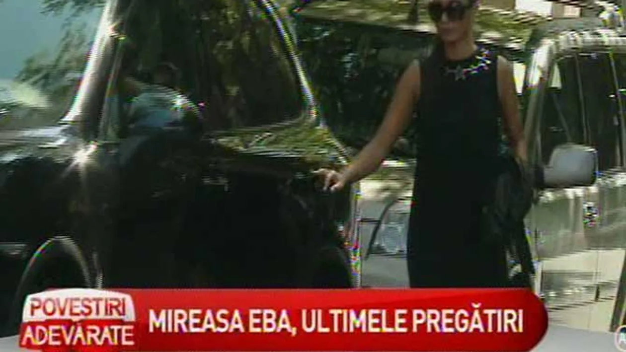 Ultimele imagini cu EBA inainte sa se marite! S-a dus sa mai probeze o data rochia de mireasa!