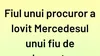 BANC | Fiul unui procuror a lovit Mercedesul unui fiu de parlamentar. Cine e vinovat?