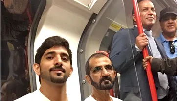 Prinţul din Dubai, pozat în metroul londonez. Vezi cine îl însoţea