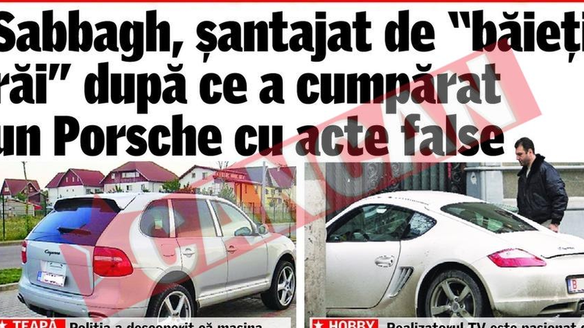 "Baiatul rau" care l-a amenintat pe Sabbagh a fost saltat de politie
