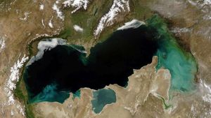 Descoperire senzațională în Marea Caspică! Ce au găsit cercetătorii ruși acum, după ce a scăzut nivelul apei