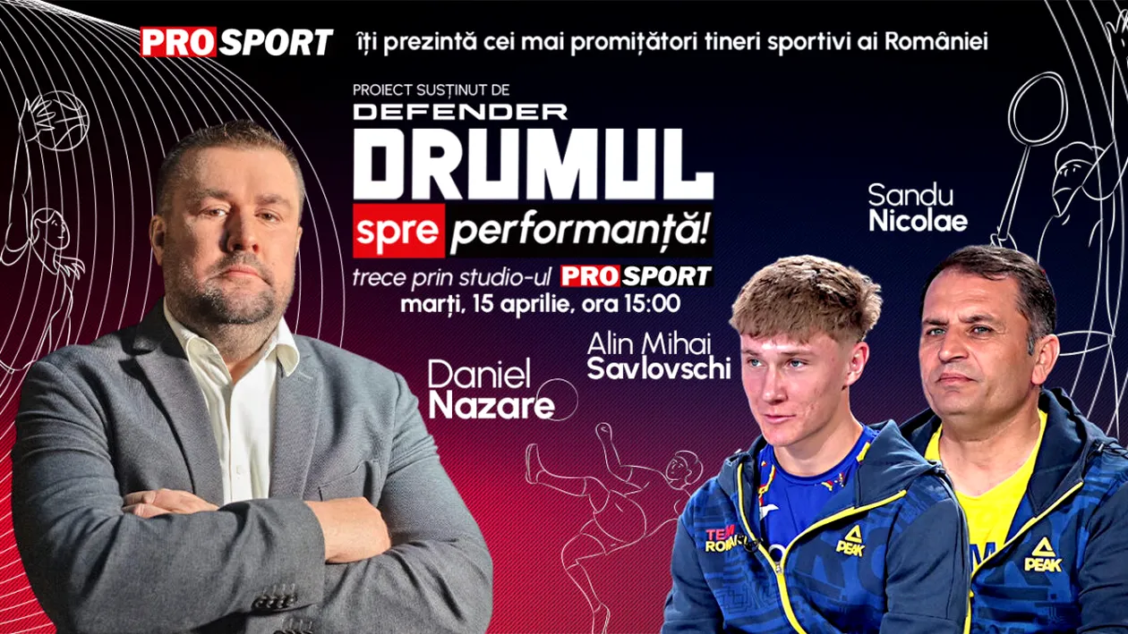Emisiunea „Drumul spre performanță”, marți 15 aprilie, de la ora 15.00. Cine este Alin Mihai Savlovschi, campion național la 3000 de metri obstacole