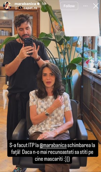 Mara Bănică după ce s-a tuns/ sursă foto: social media
