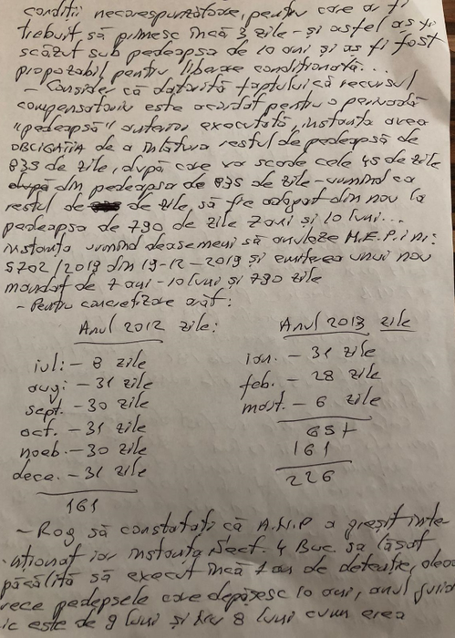 Un renumit deținut din România se revoltă din închisoare! Susține că i s-a făcut ”manevră” cu zilele compensatorii