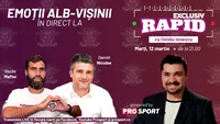 Daniel Niculae și Vasile Maftei vin la EXCLUSIV RAPID marți, 12 martie, de la ora 21.00