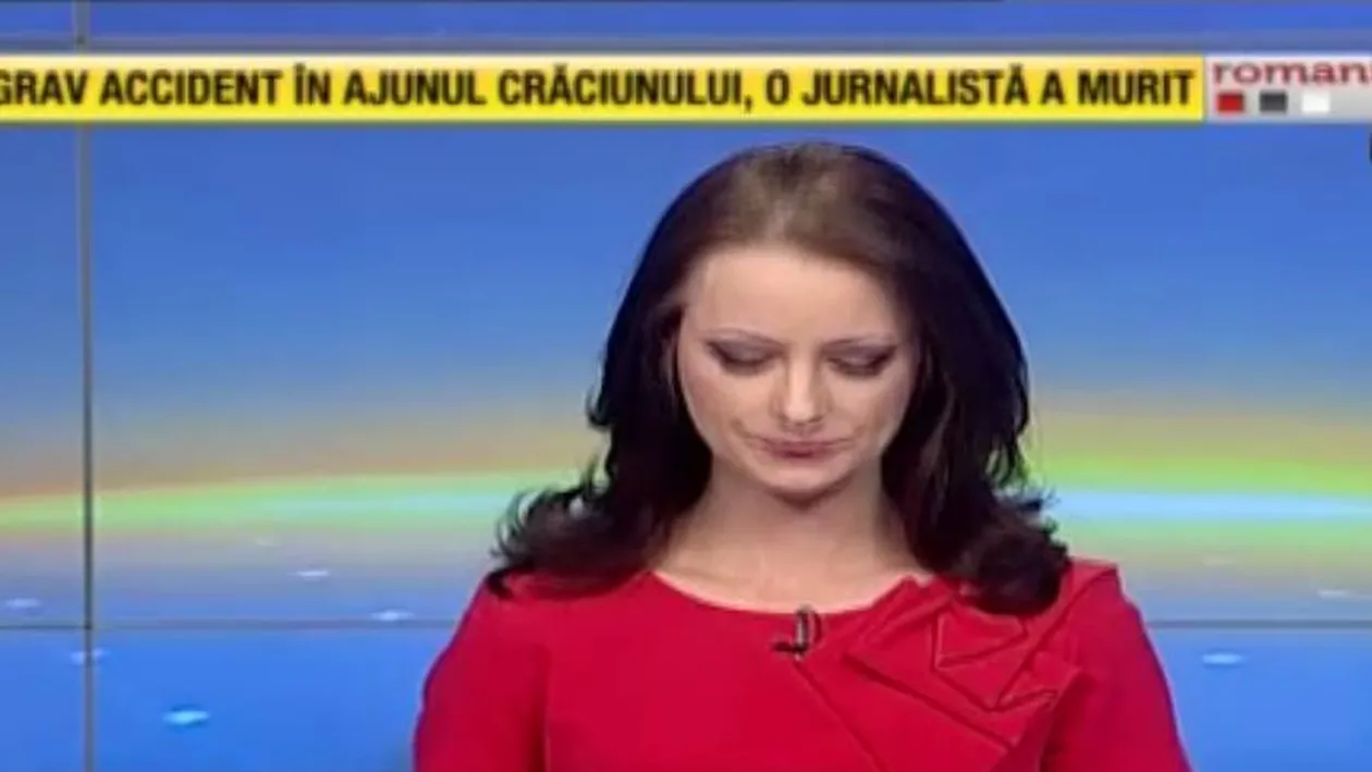 Tragedie in presa de Craciun! O prezentatoare de la Romania TV a inceput sa planga in direct