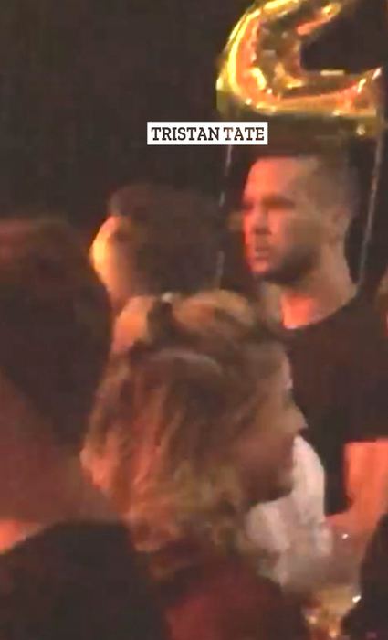 Tristan Tate a fost și el prezent la Freddo