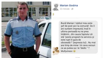 ”Să-ţi spună cum o cheamă!”. Nevasta unui şef de post a apelat la MARIAN GODINĂ ca s-o ajute cu soţul ei