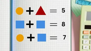 Test de inteligență | Rezolvați ecuația din imagine: Care este valoarea unui triunghi?