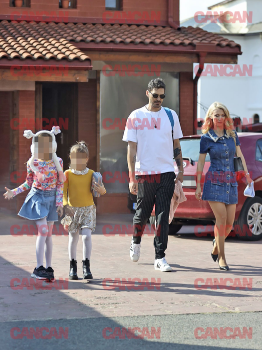 Andreea Bălan, George Burcea și fetițele