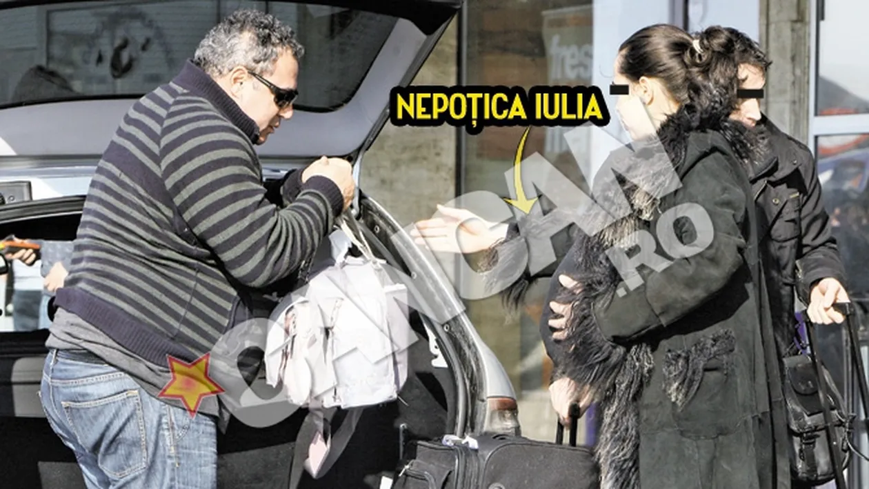 Bunicutul Adrian Iovan a petrecut o saptamana cu nepotica lui de doua luni. I-a organizat botez secret in Romania