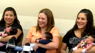 Patru surori au nascut patru copii in patru zile