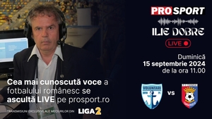 Ilie Dobre comentează LIVE pe ProSport.ro meciul FC Voluntari - Chindia Târgoviște, duminică, 15 septembrie 2024, de la ora 11.00