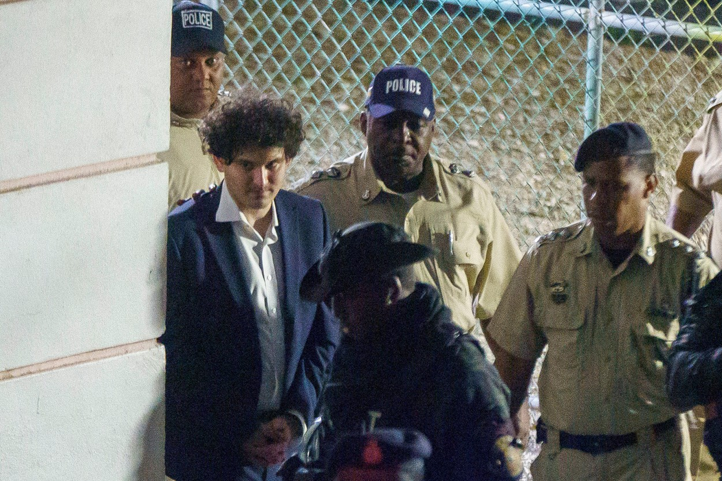 FTX founder Sam Bankman-Fried is seen in handcuffs as he leaves a court in the Bahamas after U.S. filed criminal charges. The disgraced crypto company founder was denied bail as he faces SEC charges and eight counts of criminal fraud, including money laundering and wire fraud. He was charged Tuesday in connection with what prosecutors said was a scheme to illegally funnel millions of dollars into politics ahead of the 2022 midterm elections, misappropriating customer funds in the process. Bankman-Fried and unnamed co-conspirators made "tens of millions of dollars in illegal campaign contributions" to both Democratic and Republican candidates and campaign committees, Damian Williams, the U.S. attorney for Southern New York, said at a news conference unveiling the eight-count criminal indictment, which included a campaign finance violation charge.
14 Dec 2022,Image: 744669339, License: Rights-managed, Restrictions: World Rights, Model Release: no, Pictured: FTX founder Sam Bankman-Fried