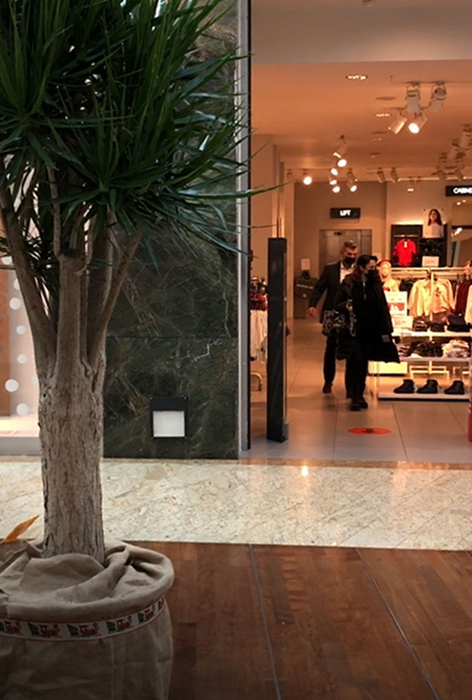 Andra, însoțită de șoferul ei la shopping