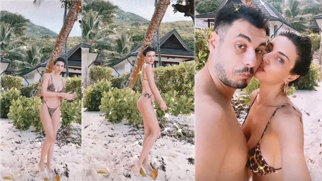 Christina Ich și Alex Pițurcă s-au filmat în momente de tandrețe în Seychelles. Gluma acidă făcută de moldoveancă la adresa logodnicului ei | FOTO