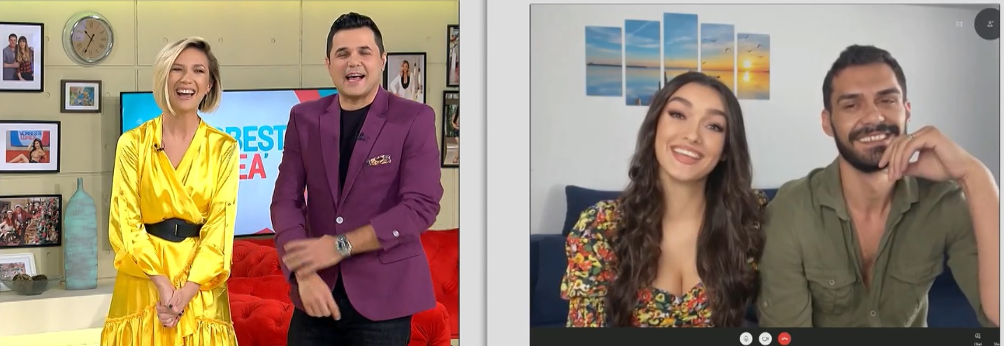 Viviana Sposub și George Burcea, prima apariție oficială în calitate de cuplu. Ce declarații au făcut în direct, după ce s-au infectat cu COVID-19