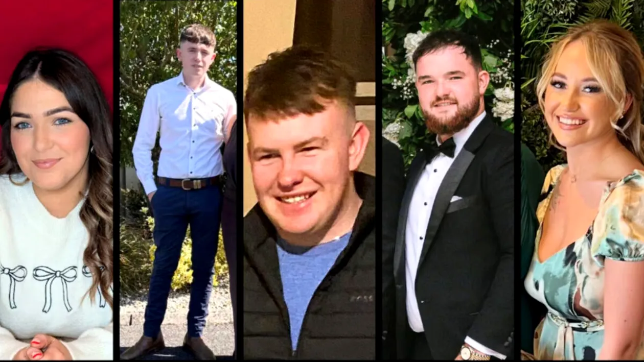 Ei sunt cei 5 tineri care au murit în timp ce mergeau la o petrecere. Mașina în care se aflau a fost făcută praf