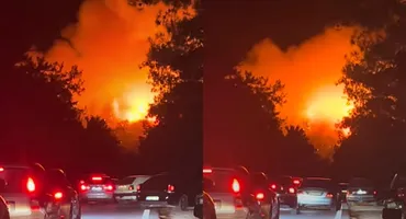 Stare de ALERTĂ în Thassos, insula preferată a românilor. Incendiu violent izbucnit noaptea trecută