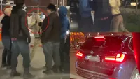 Scandal cu pumni în trafic, la Piața Victoriei! O blondină cu BMW X5 s-a năpustit asupra unui bărbat. Ce a urmat