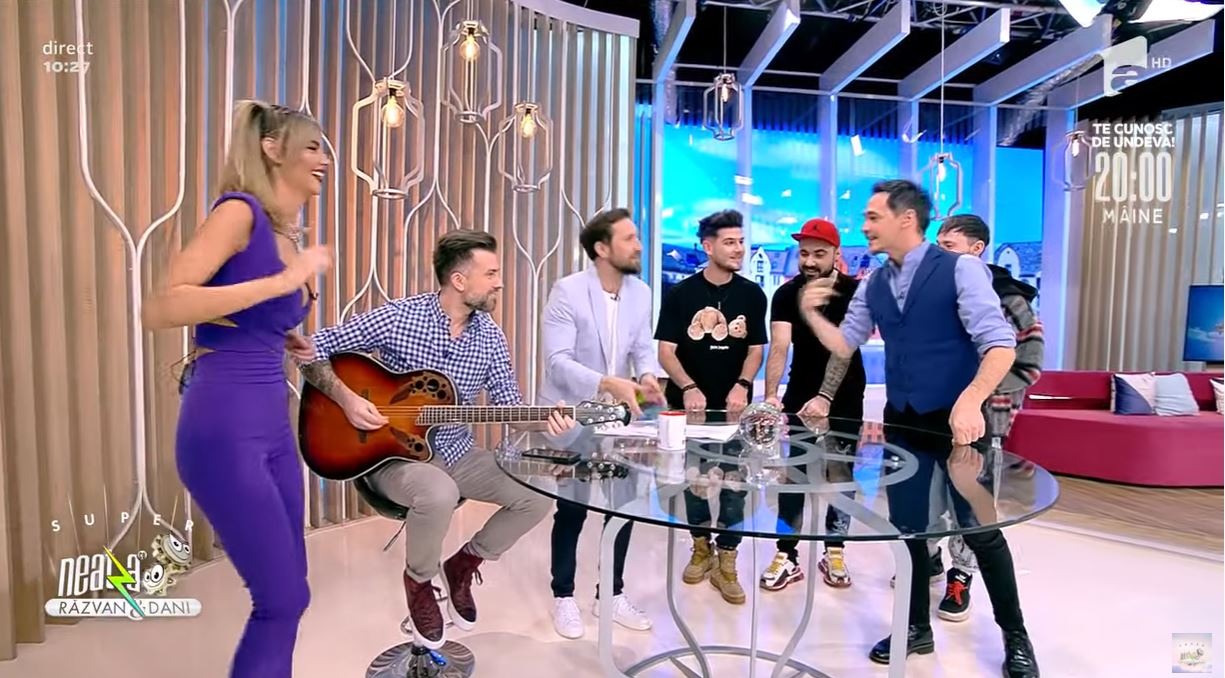Ramona Olaru și Cuza, “înțepături” acide în direct, la Antena 1! Gestul surprinzător făcut de cântăreț față de fosta iubită | VIDEO