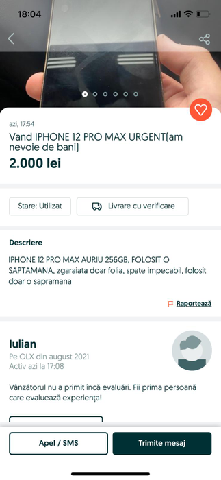 Lino Golden, anunț pe OLX cu nr. de telefon al managerului firmei de închiriere ATV-uri