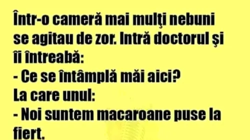 BANC | Doctorul și macaroanele