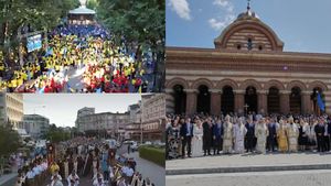 Peste 20.000 de credincioși l-au sărbătorit pe Sfântul Ierarh Nifon la Târgoviște. VIDEO