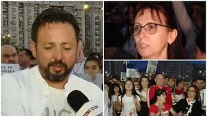 Scene cutremurătoare la protestul pentru nenorocirea de la 2 Mai! Părinţilor lui Sebi li s-a făcut rău