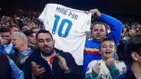 Cine este românul care a afișat tricoul cu mesajul ”M..e PSD”, la meciul Real Madrid – Plzen