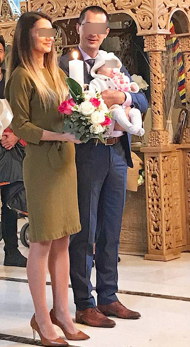 Vladimir Drăghia şi-a botezat fetiţa! Primele imagini de la emoţionantul eveniment