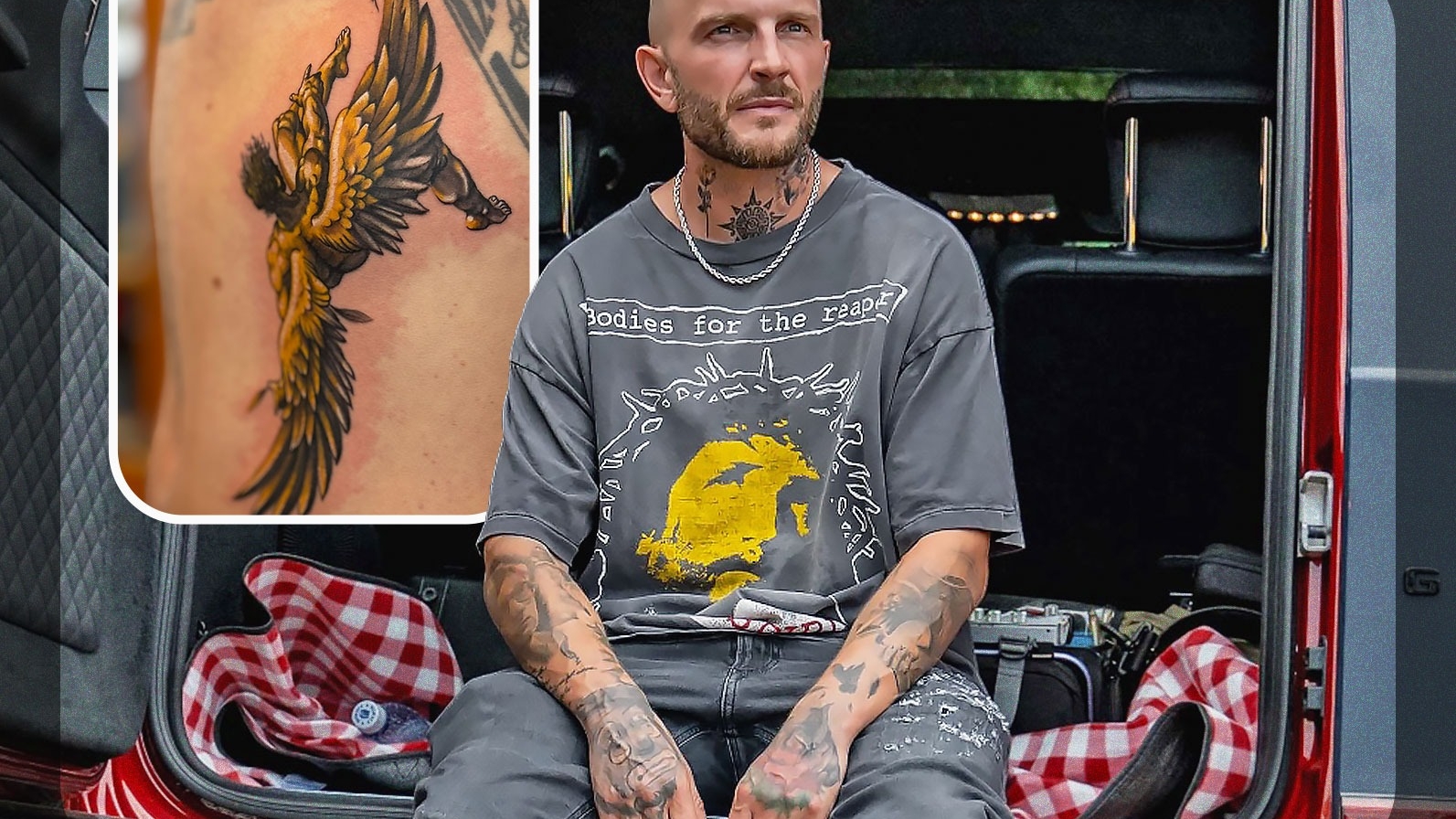 Bordea marchează o nouă etapă cu un alt tatuaj, dar nu renunță la fosta soție: “Când ajungi prea sus e posibil să te arzi”