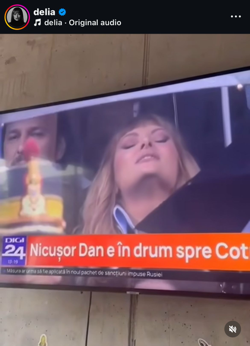 Cum a fost surprinsă Delia Matache la învestirea lui Nicușor Dan. S-a văzut TOT în direct, la TV, iar fanii s-au amuzat teribil!