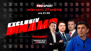 EXCLUSIV DINAMO, miercuri, de la ora 21. Ediție specială dedicată „Arenei Multifuncționale Dinamo”. Invitați de gală: președintele CS Dinamo, Ionuț Popa, Ionuț Lupescu și vicepreședintele Adrian Popescu
