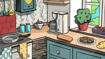 TEST IQ | Găsește șoricelul ascuns în bucătăria din imagine! Doar 1 din 100 de oameni pot