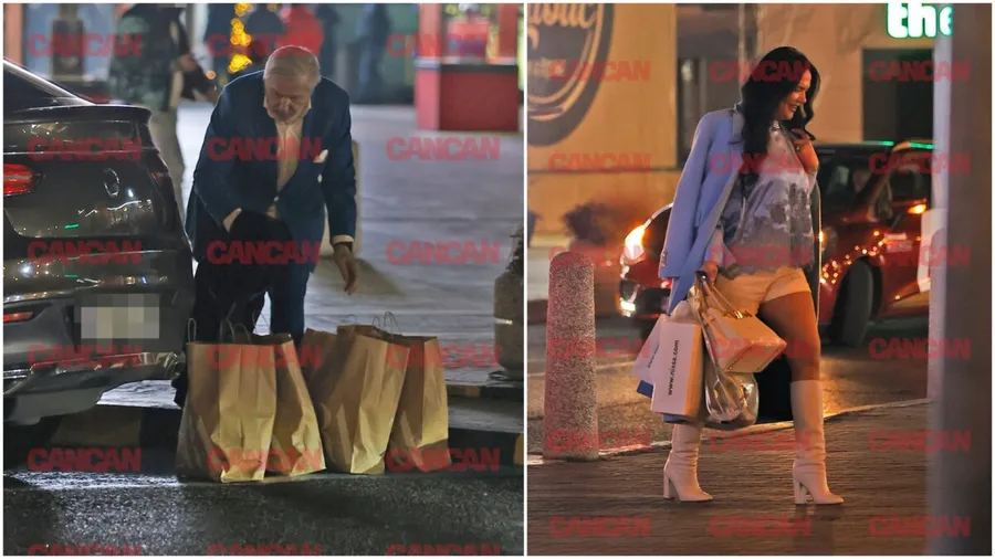 Ilie Năstase și soția lui, Ioana, au plecat cu pungile pline din mall