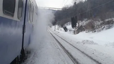 Incendiu intr-un tren de calatori care circula pe ruta Pietrosita-Targoviste. Afla ce s-a intamplat