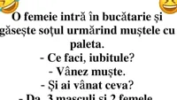 BANCUL DE VINERI | O femeie își găsește soțul urmărind muștele cu paleta