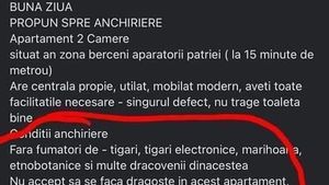 Cum a încercat un proprietar din București să își închirieze apartamentul: "Nu accept să se facă dragoste, deoarcece soțul meu.."