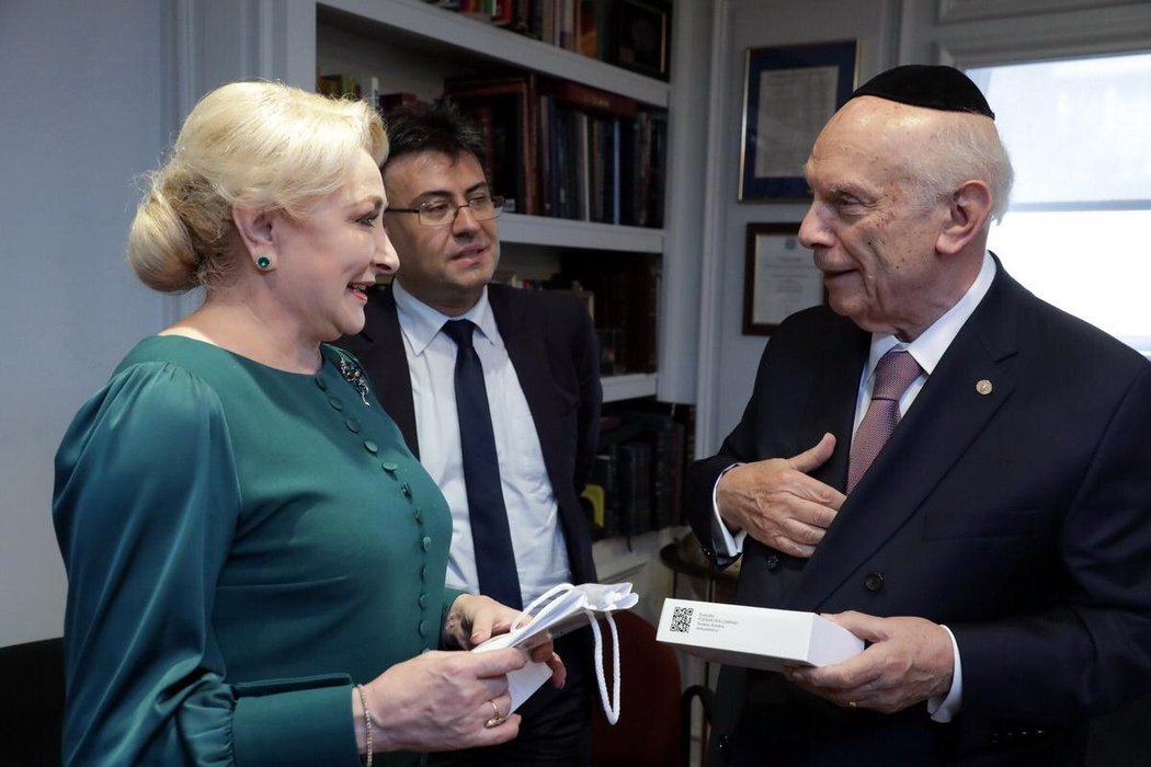 Viorica Dăncilă, întrevedere cu Arthur Schneier, Rabinul Șef al oraşului New-York