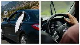 Avertisment pentru șoferi. Ce trebuie să faci dacă vezi o cârpă albă la o mașină oprită