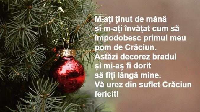 Cele mai frumoase mesaje de Crăciun în imagini