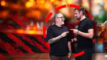 Primul meci de șpriț în cușcă: Tamaș vs. Serghei. Cine pe cine bagă sub masă?!