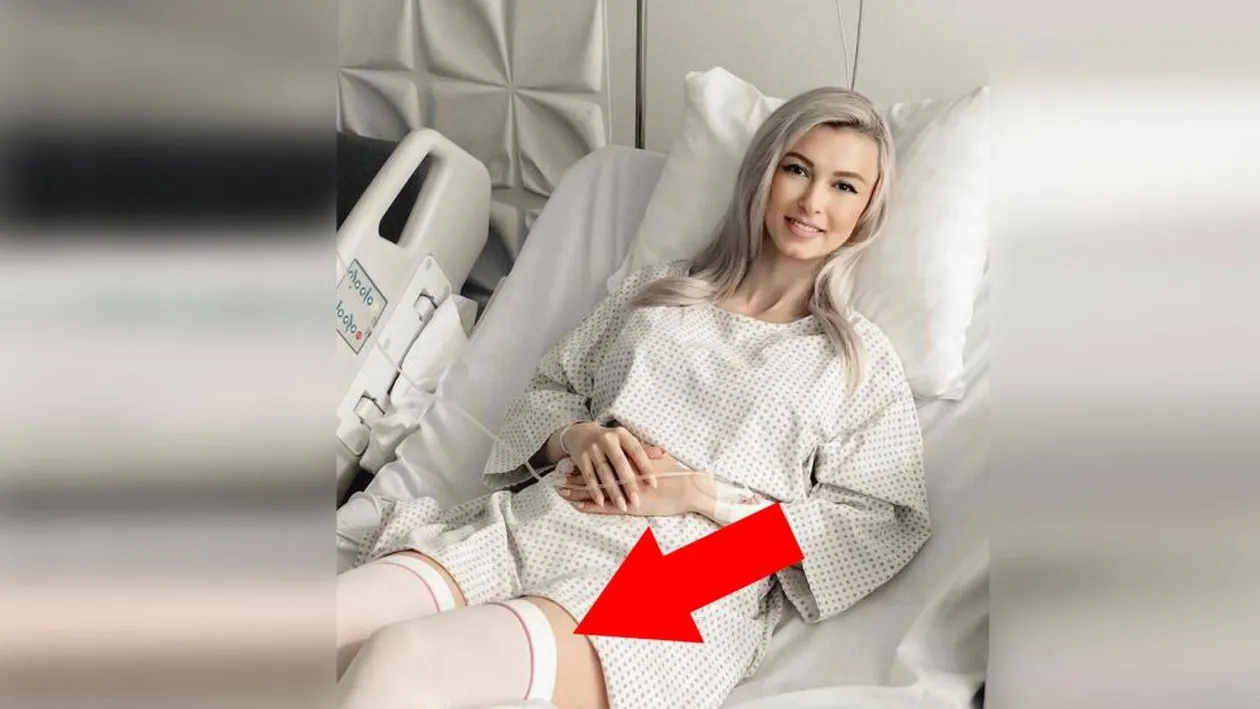 Adevărul cutremurător din spatele acestei poze cu Andreea Bălan. De ce poartă jartiere pe patul de spital