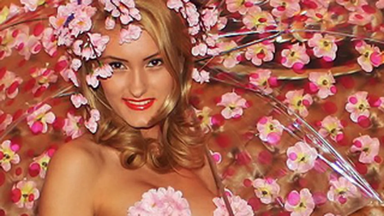 Verisoara Crudutei va defila acoperita de flori si gargarite la prezentarea prietenei sosiei Penelopei Cruz, finalista Miss Univers 2011!