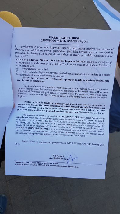Actele pe care Daniel Gheorghe le-a prezentat polițiștilor
